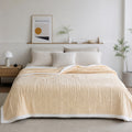 Reversible Textured Plush Throw Blanket