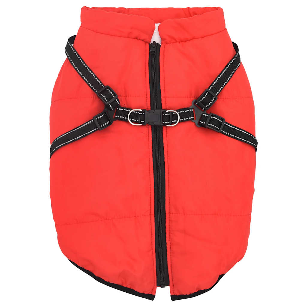 Waterproof Reflective Dog Coat with Built-in Harness
